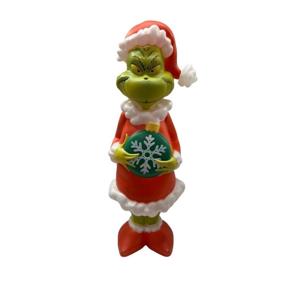 NEW Rare 24" GEMMY The Grinch Present Christmas Lighted Blow Mold Dr Seuss